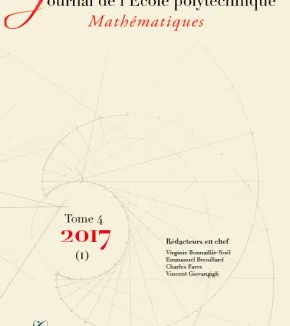 Tome 4 - volume 1 - 2017 - Journal de l'École polytechnique 